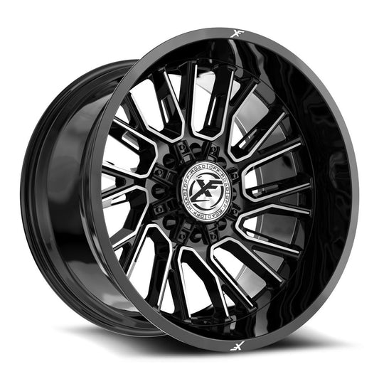 XF Off-Road XF-230 20x9 8x165.1 8x180 +12 Cb 125.2 Gloss Black & Machined