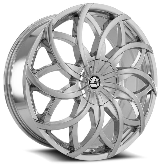 Azara AZA-504 26x9.5 5x 6x Blank +15 Cb 78.1 Nano Chrome