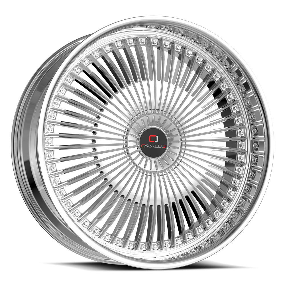 Cavallo CLV-41 18x8.0 5x108 5x114.3 +35 Cb 74.1 Nano Chrome