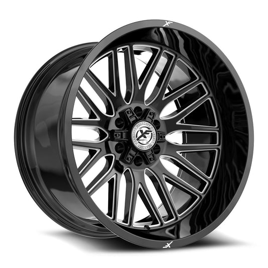 XF Off-Road XF-240 24x14 6x135 6x139.7 -76 Cb 106.4 Gloss Black & Milled