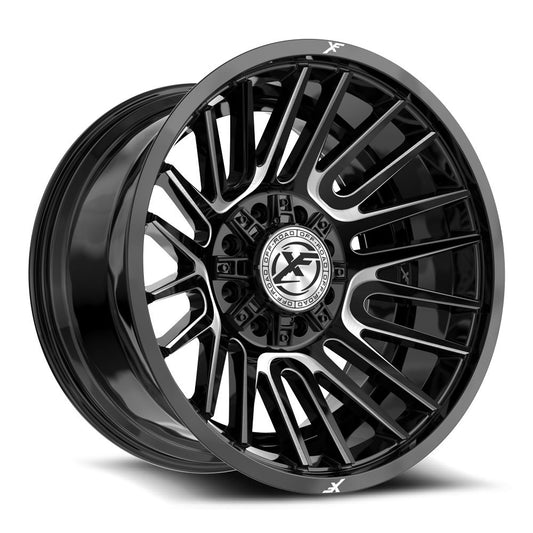 XF Off-Road XF-234 20x12 8x165.1 8x170 -44 Cb 125.2 Gloss Black & Milled