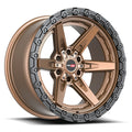Vortek VRT-602 ARGON 20x9.0 6x135 6x139.7 +20 Cb 106.1 Matte Bronze With Black Bead Ring