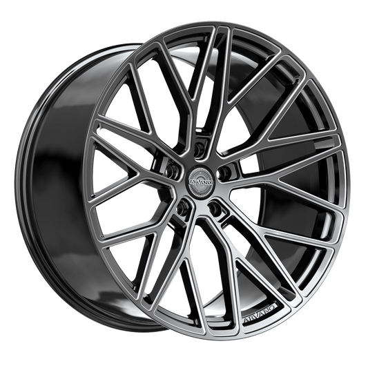 Arvano AV-53 Atlas 19x8.5 5x Blank +32 Cb 66.56 Gloss Black & Milled