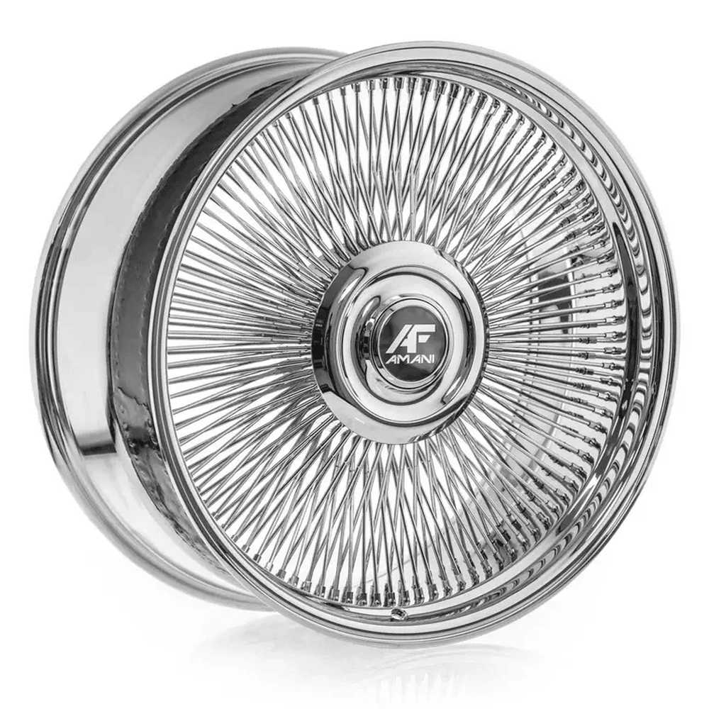 Amani Ama-603 26X10 5x120 5x127 +5 Cb 74.1 Chrome Wire Wheel