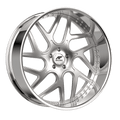 Amani Forged Apollo-L 22x10 Pocketed 5x blank +5 Cb 66.56 Brush Center Chrome Lip Standard Cap Round