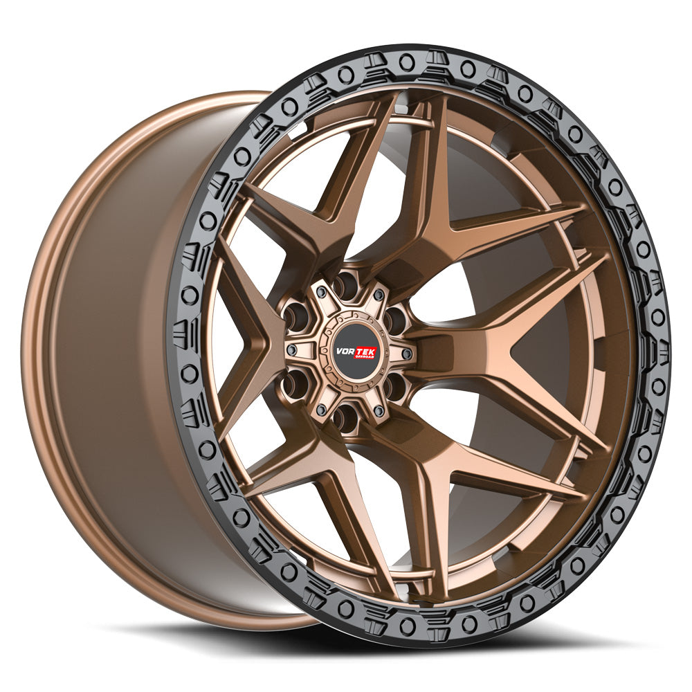 Vortek VRT-603 ATHENO 22x12 8x170 -44 Cb 125.1 Matte Bronze With Black Bead Ring