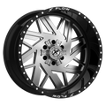 Xfx Flow Xfx-306 24X12 5X127 5X139.7 -44 Cb 78.1 Brushed & Milled With Black Lip