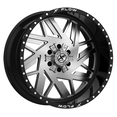 Xfx Flow Xfx-306 24X12 5X127 5X139.7 -44 Cb 78.1 Brushed & Milled With Black Lip