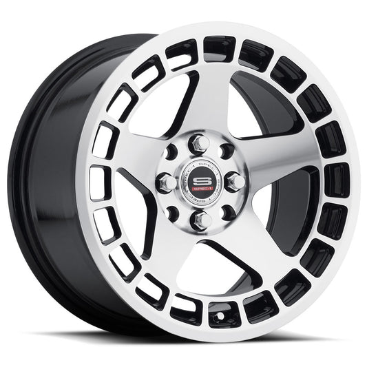 Spec-1 SPT-901 15x8 4x100 4x114.3 +20 Cb 73.1 Gloss Black & Machined