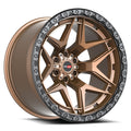 Vortek VRT-603 ATHENO 20x9.0 6x135 6x139.7 0 Cb 106.1 Matte Bronze With Black Bead Ring