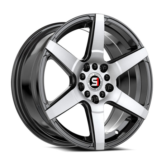 Spec-1 SPT-34 16x7.0 5x100 5x114.3 +30 Cb73.1 Gloss Black & Machined