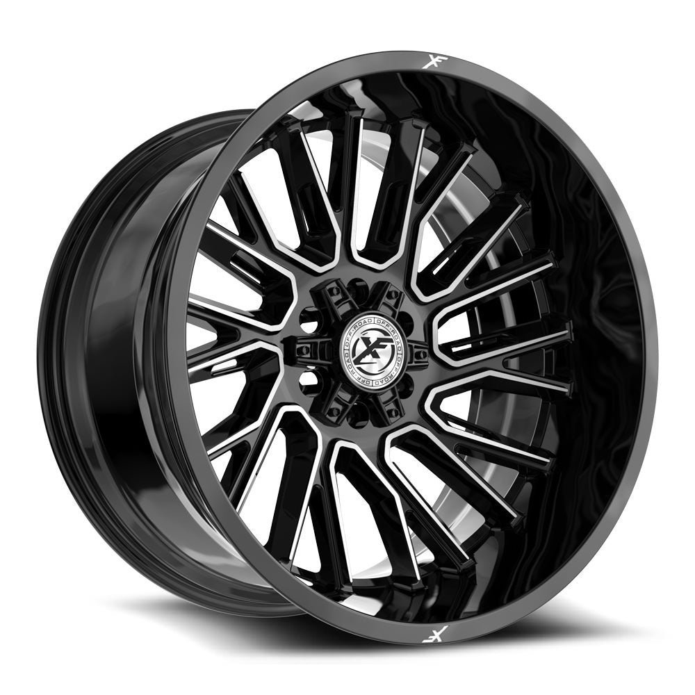 XF Off-Road XF-230 24x14 6x135 6x139.7 -76 Cb 106.4 Gloss Black & Machined