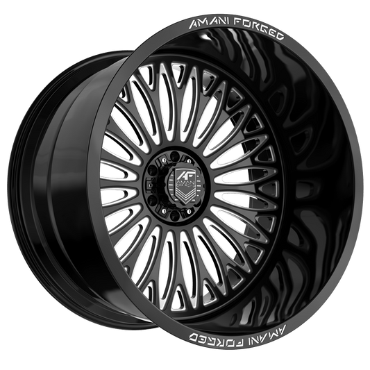 Amani NAPOLIANO 24x12 8x blank -44 Cb 125.2 Gloss Black & Milled