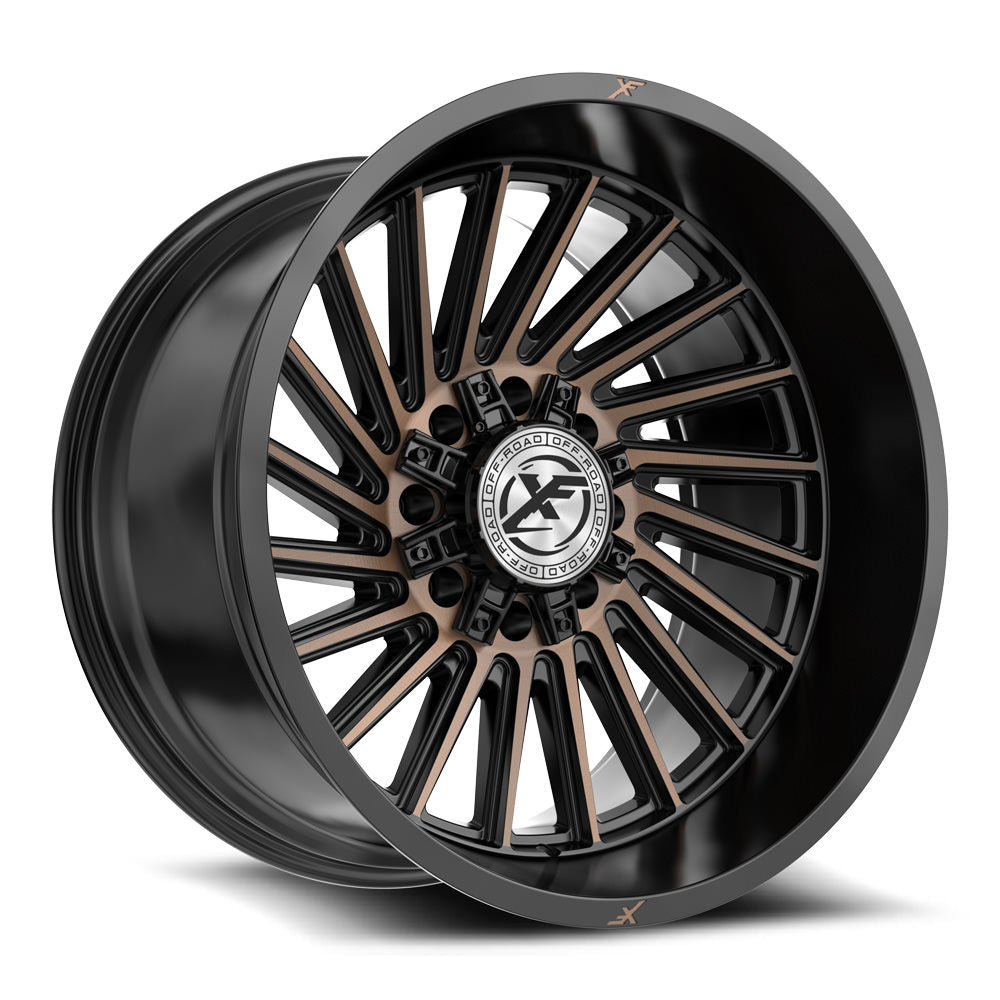 XF Off-Road XF-239 20x10 8x165.1 8x170 -12 Cb 125.2 Satin Black & Bronze Machined Double Dark Tint