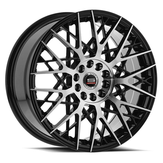Spec-1 SP-53 17x7.5 4x100 4x114.3 +42 Cb 73.1 Gloss Black & Machined
