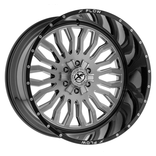 Xfx Flow Xfx-305 26X12 6X135 6X139.7 -44 Cb 106.4 Brushed & Milled With Black Lip