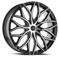 Cavallo Clv-37 22X9.5 6X135 6X139.7 +15 Cb 108.1 Gloss Black & Machined