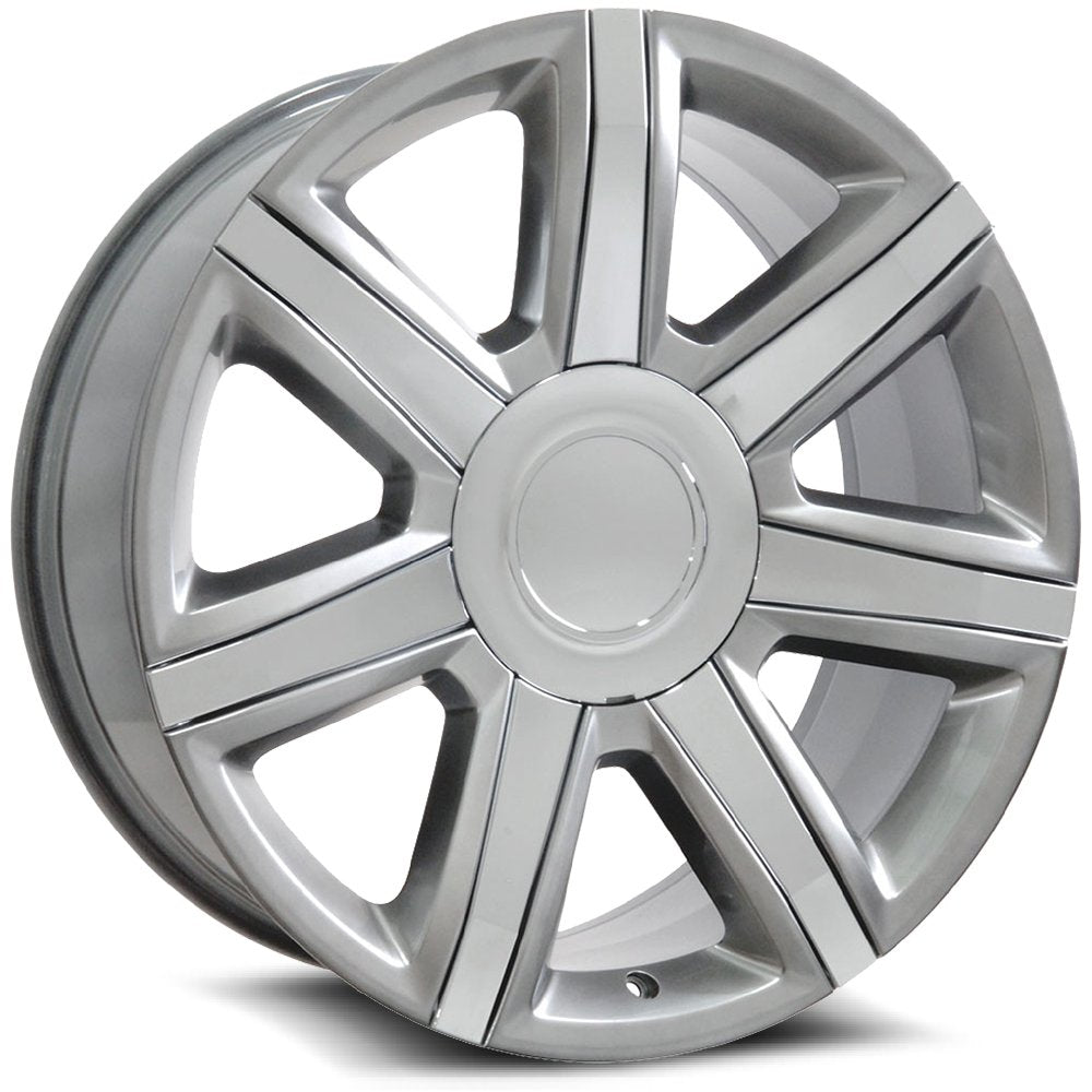 O.E. Revolution D-05 22X9 6X139.7 +31 Cb 78.1 Full Silver