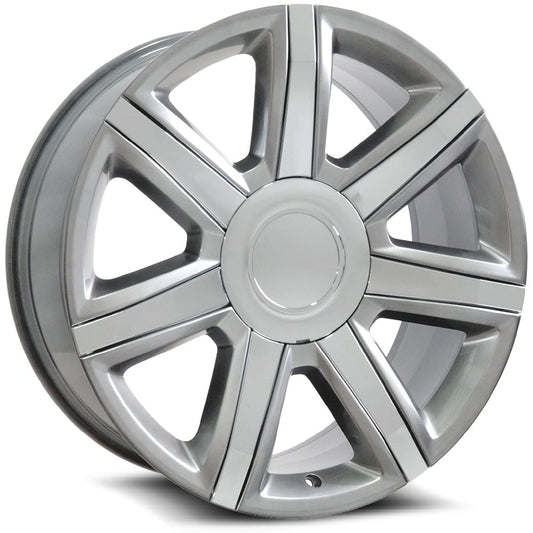 O.E. Revolution D-05 22X9 6X139.7 +31 Cb 78.1 Full Silver