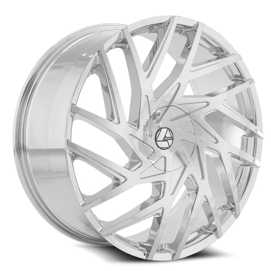 Azara Aza-518 22X8.5 5X112 5X114.3 +38 Cb 74.1 Nano Chrome