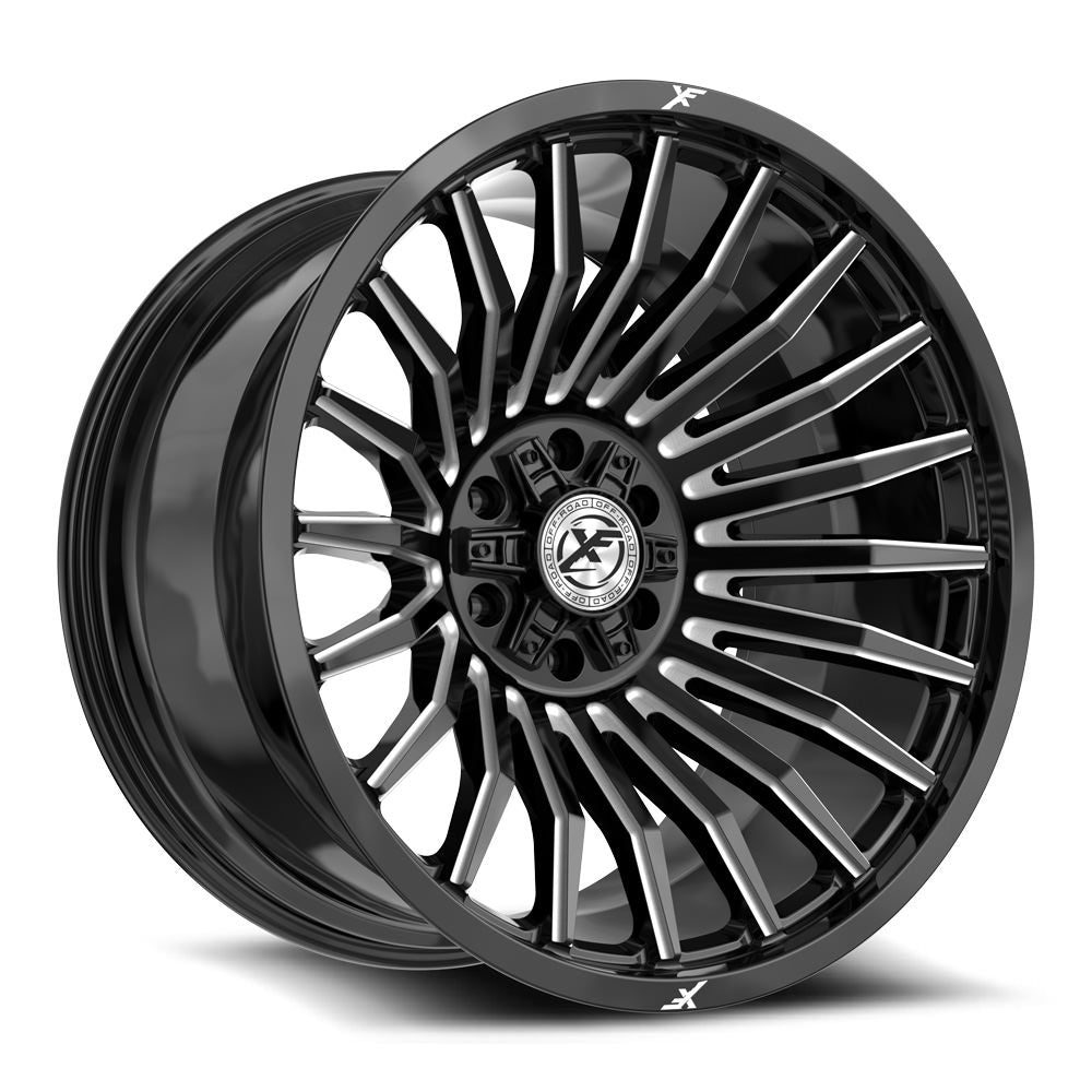 XF Off-Road XF-231 24x14 5x127 5x139.7 -76 Cb 78.1 Gloss Black & Milled