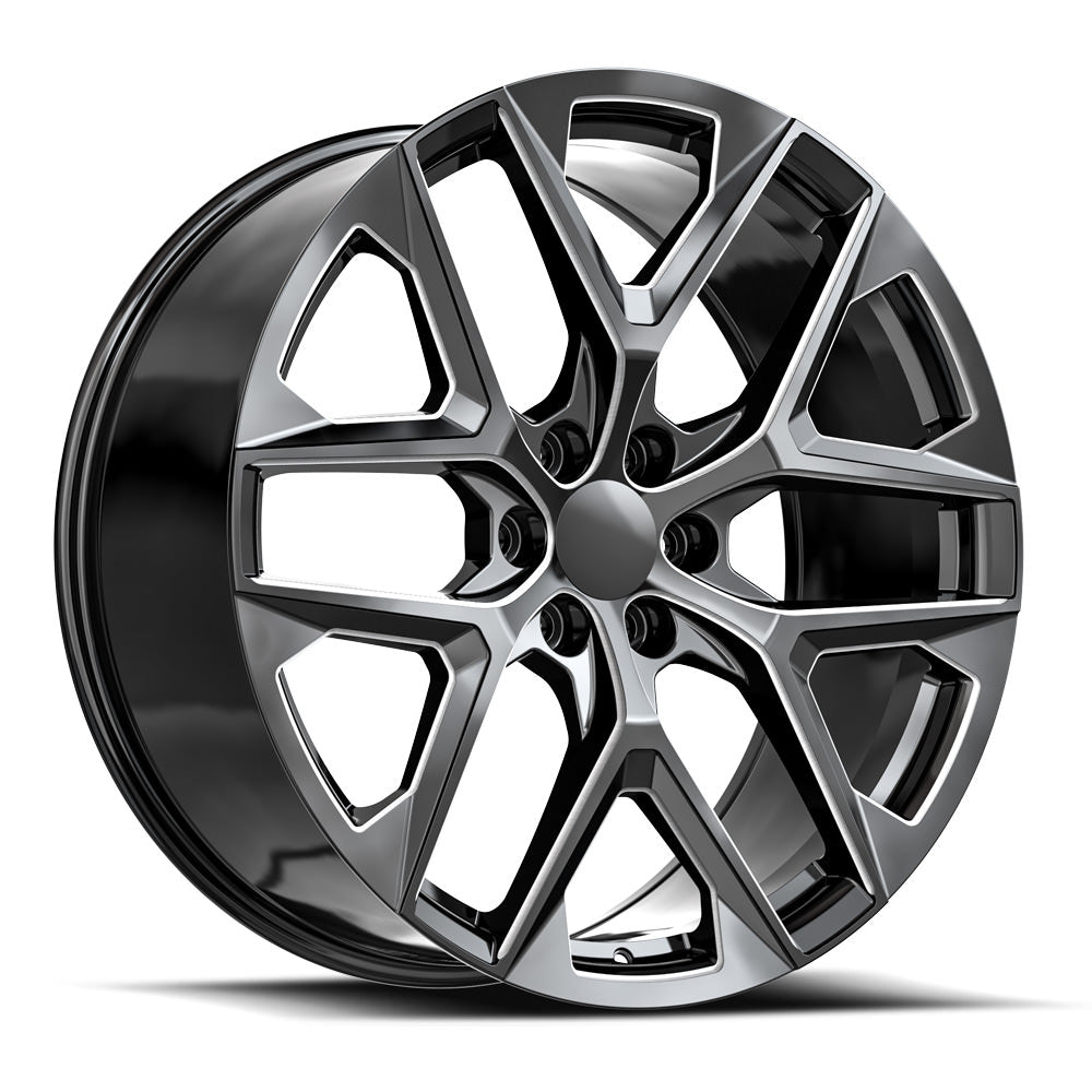 OE. Revolution C-39 26X10 6X139.7 +31 Cb 78.1 Gloss Black & Milled