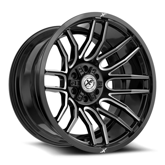 XF Off-Road XF-232 22x12 5x127 5x139.7 -44 Cb 78.1 Gloss Black & Milled