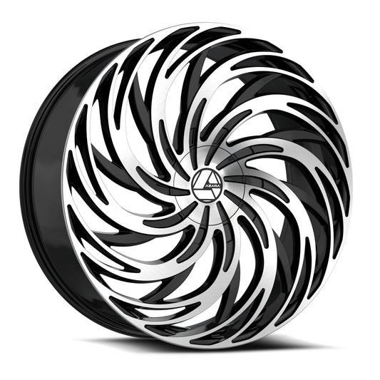 Azara AZA-531 20x8.5 5x112 5x114.3 +35 Cb 74.1 Gloss Black & Machined