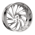 Amani Forged ATLANTIC-L 24x9 5x120 +1 Cb 73.1 Brush Center Chrome Lip Standard Cap Flat