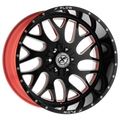 Xfx Flow Xfx-301 26X14 6X135 6X139.7 -76 Cb 106.4 Gloss Black & Milled With Red Inner