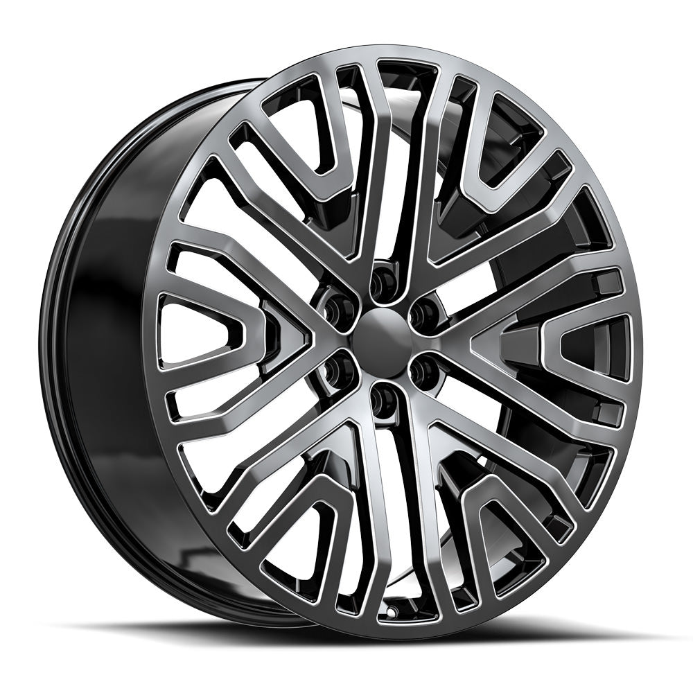 OE. Revolution G-14 22X9 6X139.7 +28 Cb 78.1 Gloss Black & Milled