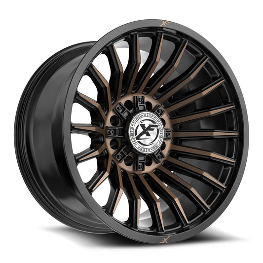 XF Off-Road XF-231 22x12 8x165.1 8x180 -44 Cb 125.2 Satin Black & Bronze Machined Double Dark Tint