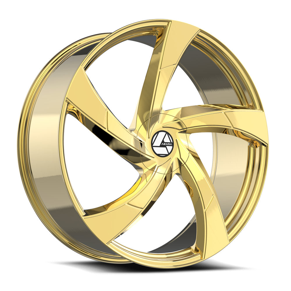 Azara AZA-524 22x9.5 5x 6x Blank +15 Cb 78.1 Nano Gold