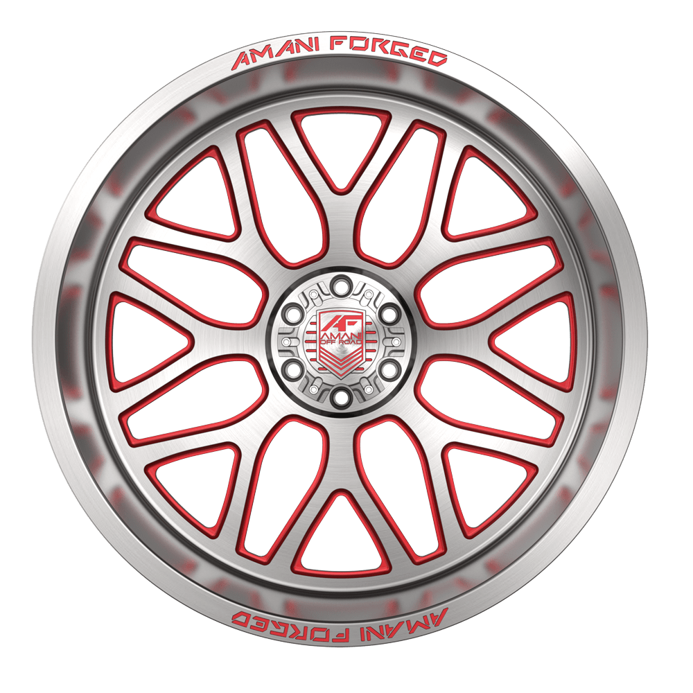 AMANI FORGED OFF-ROAD ALLORA BRUSHED/RED