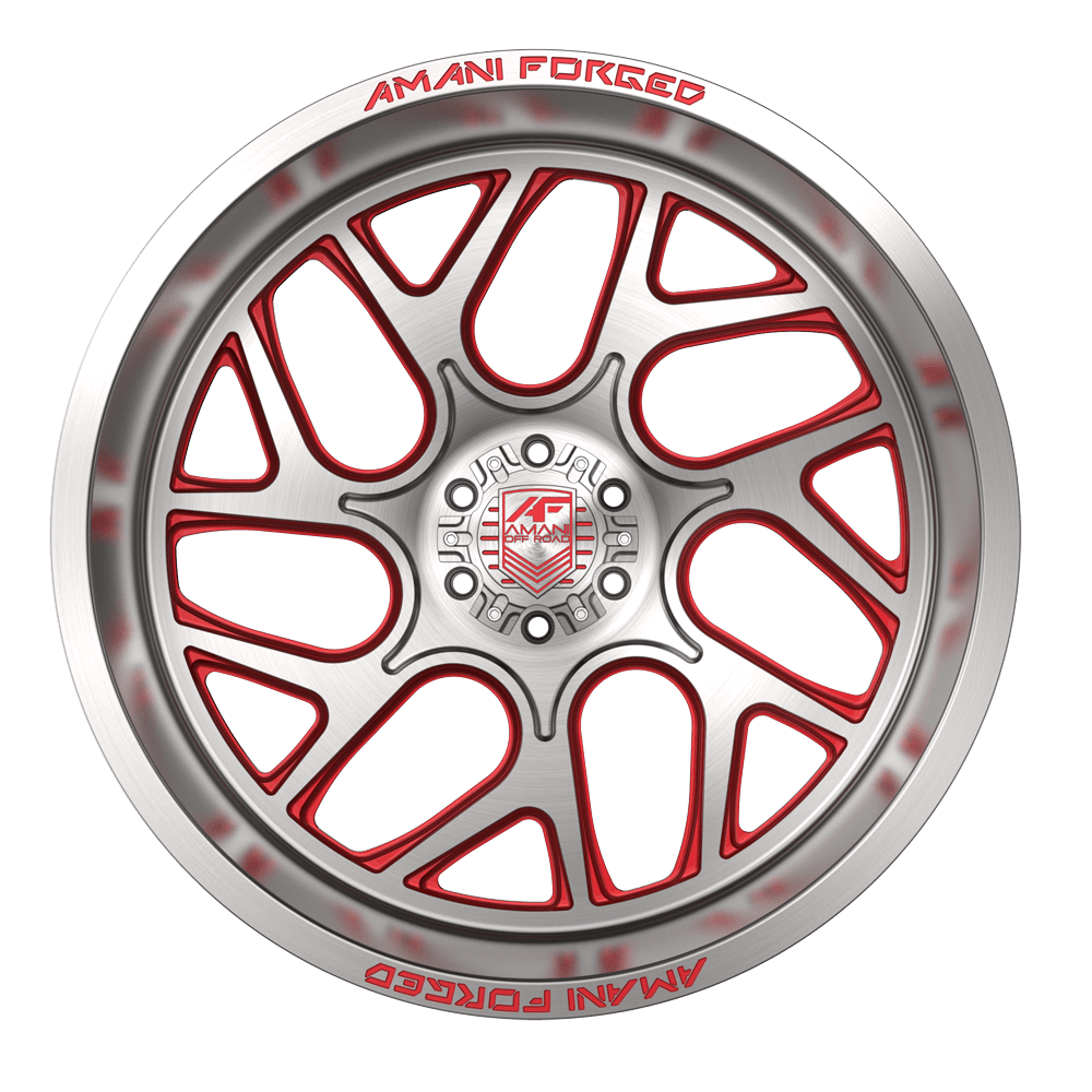 AMANI FORGED OFF-ROAD APOLLO BRUSHED/RED