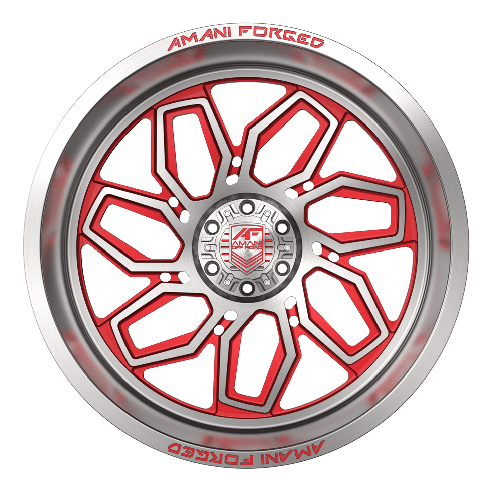 AMANI FORGED OFF-ROAD SMOKED BRUSHED/RED