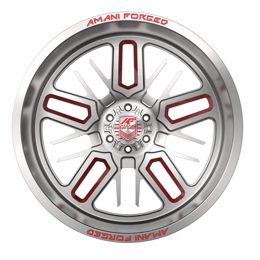 AMANI FORGED OFF-ROAD SURETTI BRUSHED/RED