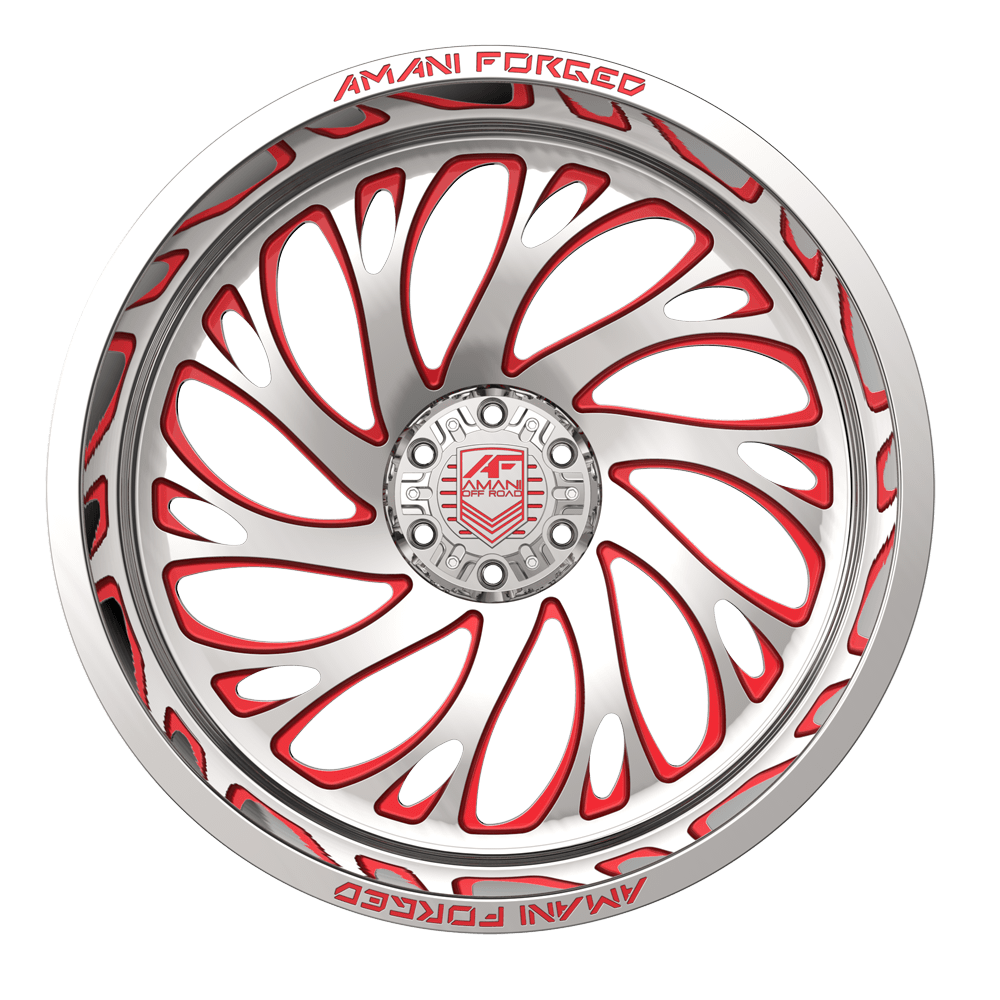 AMANI FORGED OFF-ROAD ATLANTIC POLISHED/RED