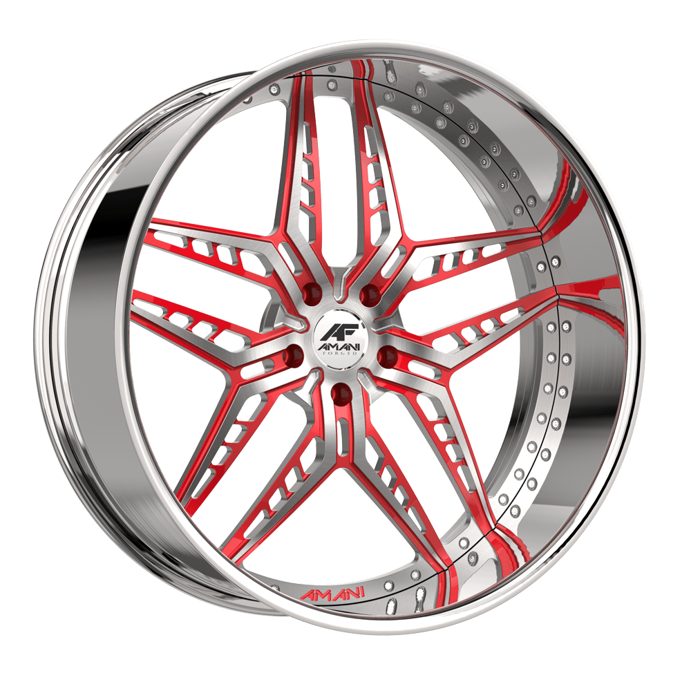 AMANI FORGED ORIGINAL MATIC BRUSHED/RED