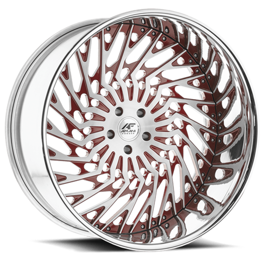 AMANI FORGED ORIGINAL DOPO BRUSHED WITH RED