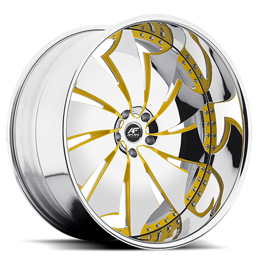 AMANI FORGED ORIGINAL DELO YELLOW AND CHROME WITH CHROME LIP
