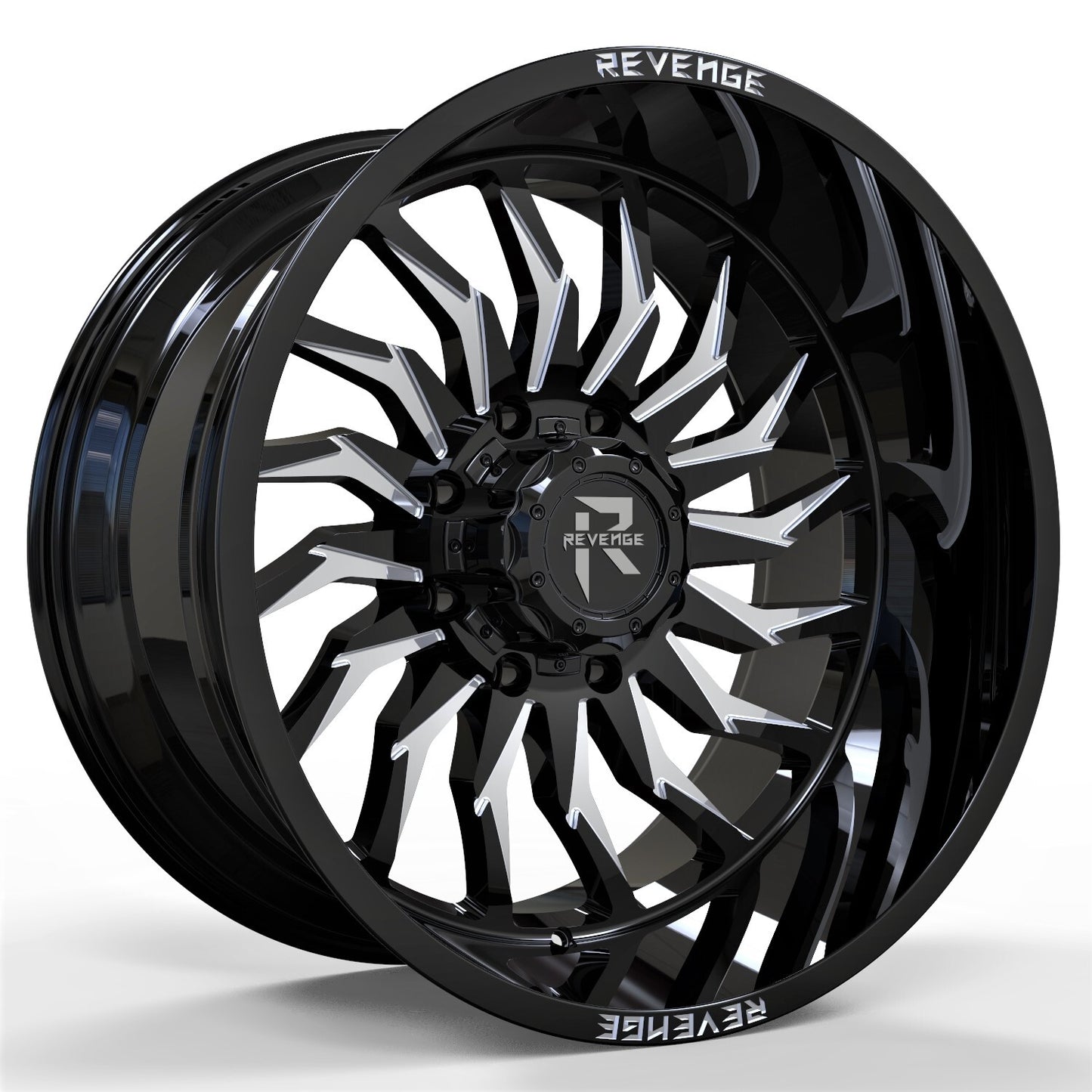 Revenge Offroad RV-204 BLACK AND MILLED 5x127,5x139.7 size 20x9 0 ET