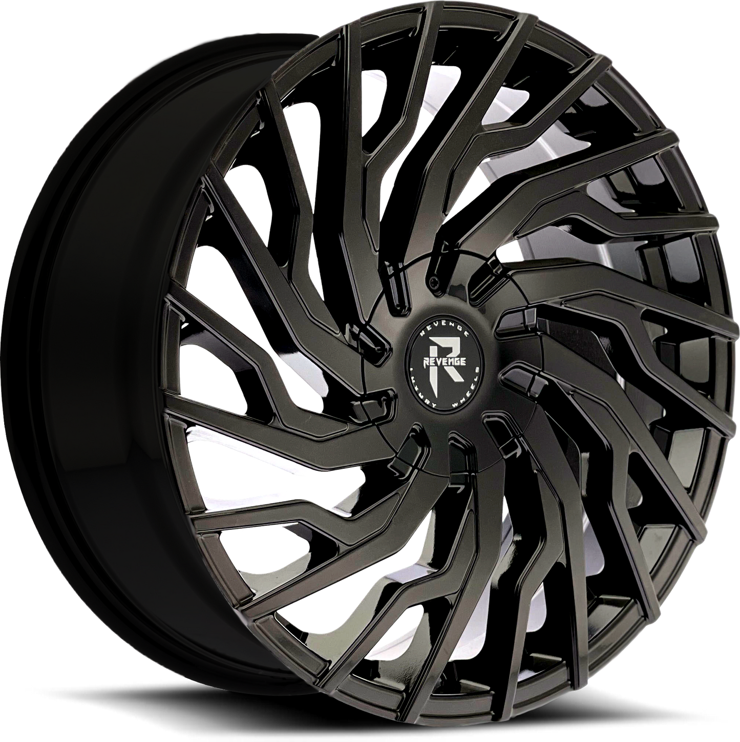 Revenge Luxury Wheels RL-101 Gloss Black 5x115/5x120 Size 24X9 35ET