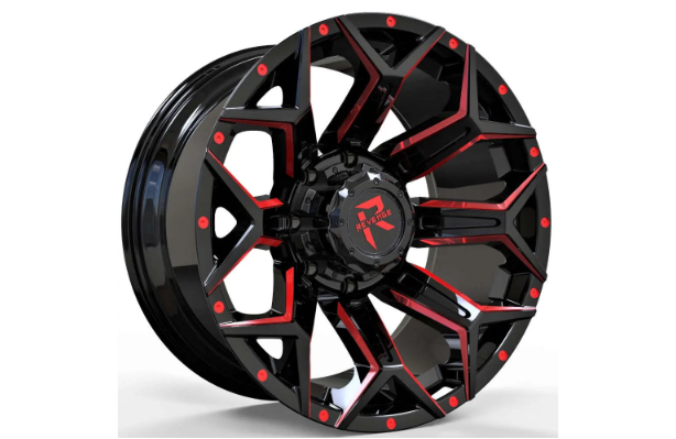 Revenge Offroad RV-202 BLACK AND RED MILLED 6x135, 6x139.7 size 20x9 0 ET