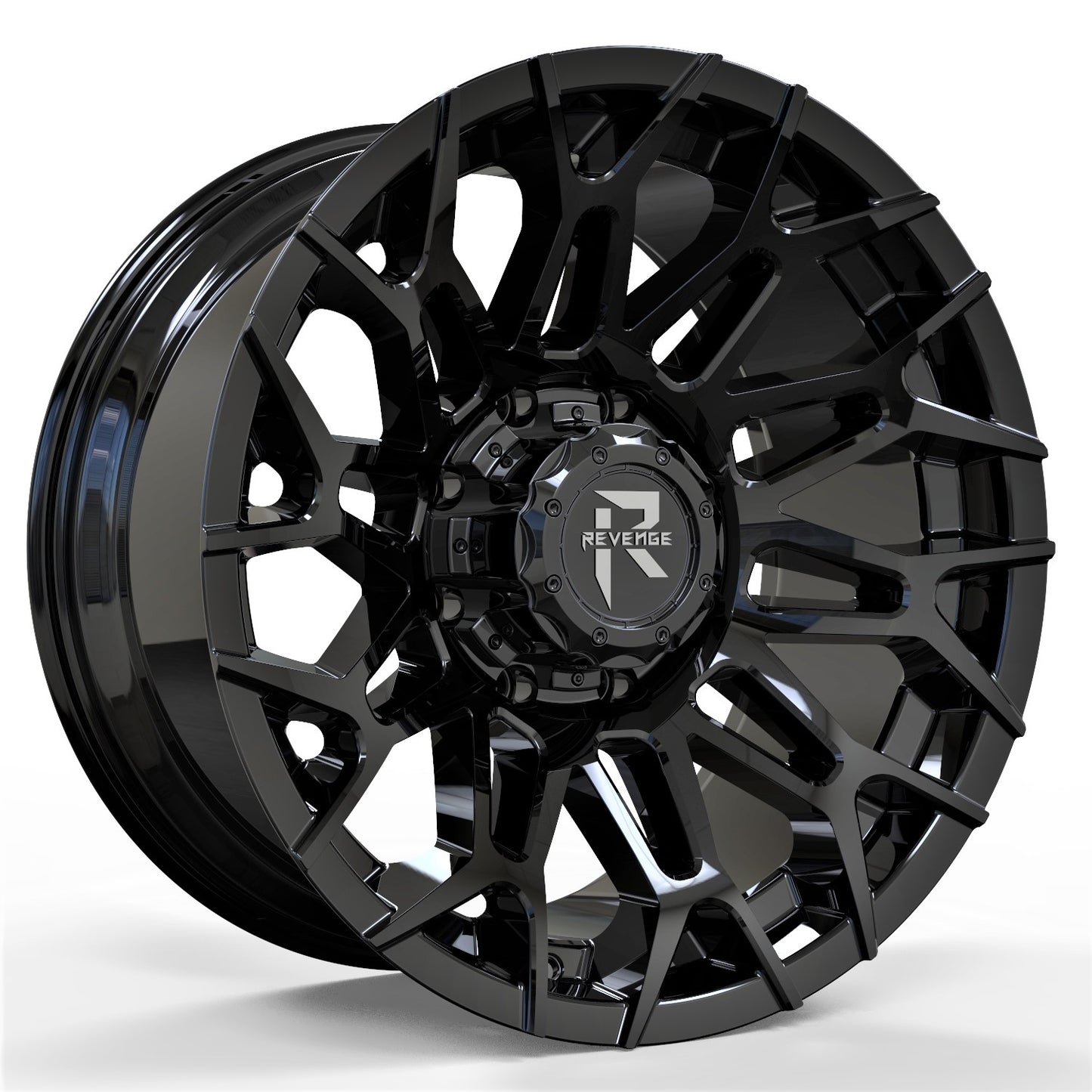 20" Revenge Offroad RV-203 GLOSS BLACK  20X10 -19 ET