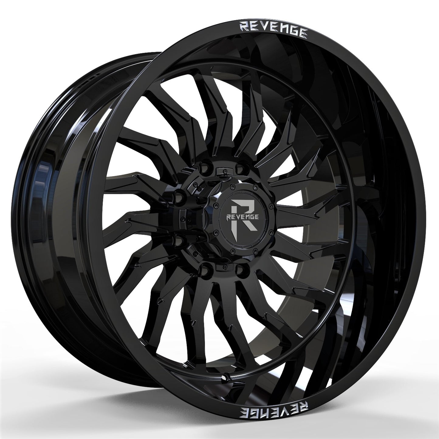 20" Revenge Offroad RV-204 GLOSS BLACK  20X12 -44 ET