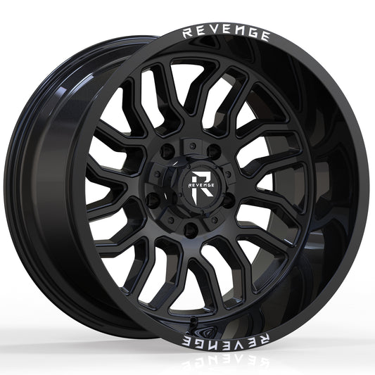 20" Revenge Offroad RV-205 GLOSS BLACK 20X9 0 ET